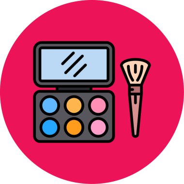 Boya Fırçası. Web simgesi basit illüstrasyon