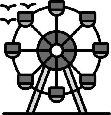 Lunapark dönme dolap simgesi