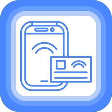 cep telefonu simgesi basit illüstrasyon