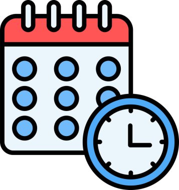 Takvim. Web simgesi basit illüstrasyon