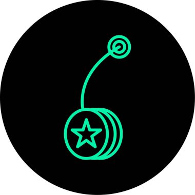 Bir noel simgesinin vektör illüstrasyonu