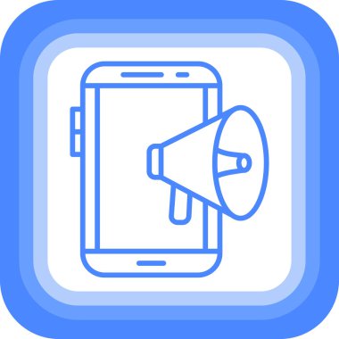 akıllı telefon simgesi, vektör illüstrasyonu basit tasarım