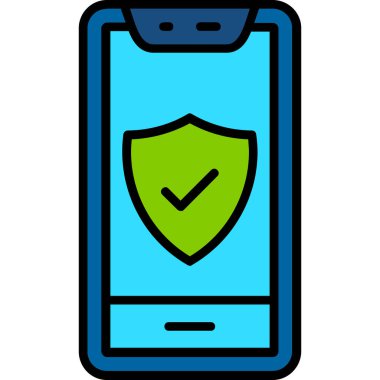 Güvenlik kalkanı. Basit resimleme