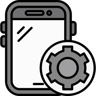 akıllı telefon simgesi vektör illüstrasyonu