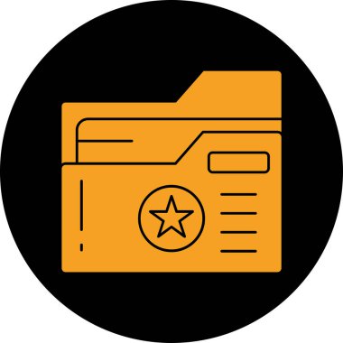 belge simgesi vektör illüstrasyonu