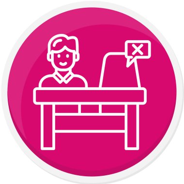 masa simgesi vektör illüstrasyonu