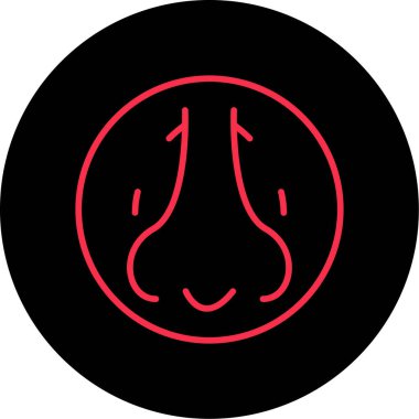 Bir yüz simgesinin vektör illüstrasyonu