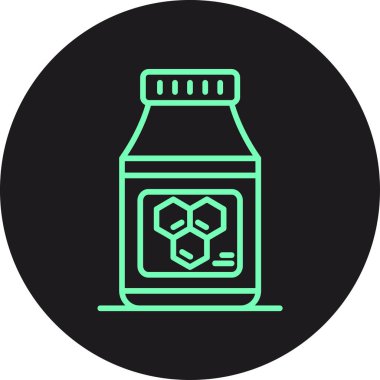 İllüstrasyon yağ şişesi simgesi