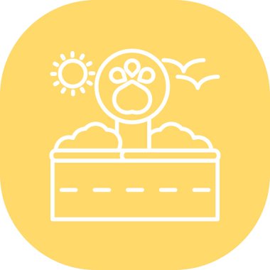 Bir çiftlik simgesinin vektör illüstrasyonu