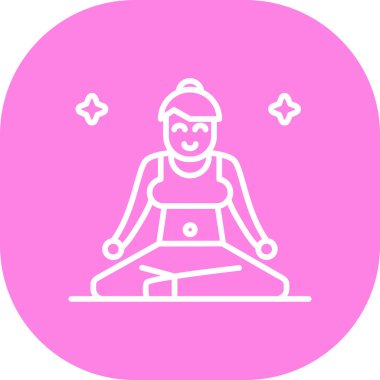 Dizüstü bilgisayar simgesi olan bir kadının vektör çizimi