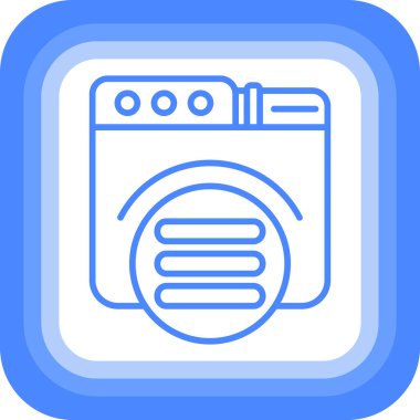 Mutfak simgesi vektör illüstrasyonu