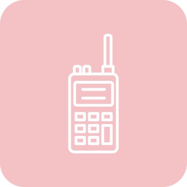 Walkie talkie simgesinin vektör çizimi