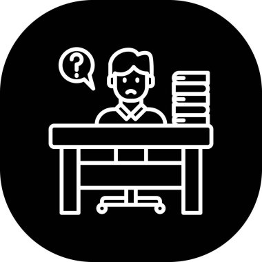 Ofis simgesinin vektör illüstrasyon tasarımı