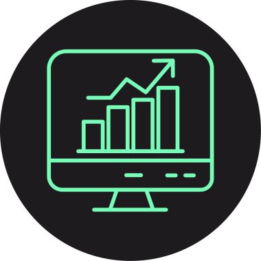 İş ve finans simgesinin vektör illüstrasyonu
