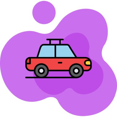 araba simgesi, vektör illüstrasyonu