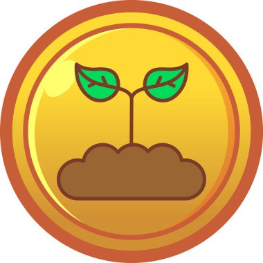 ekoloji düz simgesi, vektör, illüstrasyon