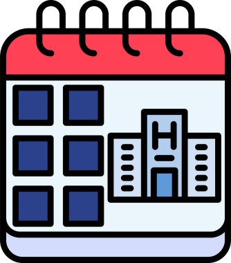 tarih takvimi simgesi - taslak biçimi