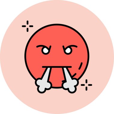 emoji renk vektörü simgesi