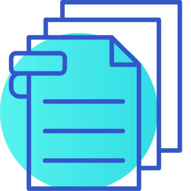 belge dosyası. Basit illüstrasyon