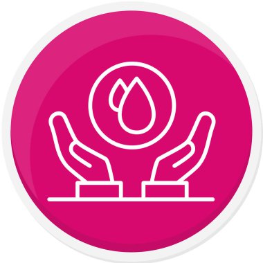 Su bırakma simgesinin vektör illüstrasyonu