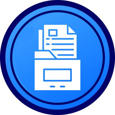 Dosya simgesinin vektör illüstrasyonu