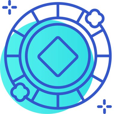 pusula simgesini tamamlanmış - dış hat biçiminde pusula simgesi