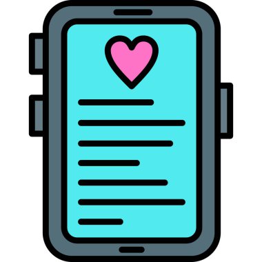 akıllı telefon simgesi vektör illüstrasyonu