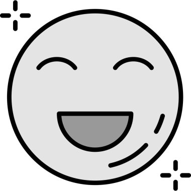 Özet biçiminde mutlu emoji simgesi