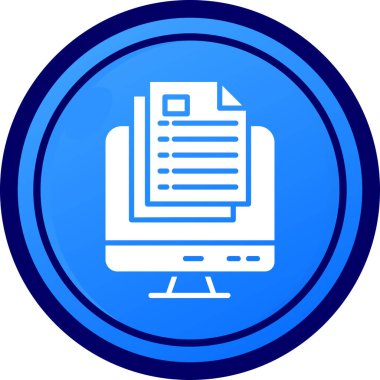 Kağıt simgesinin vektör illüstrasyonu