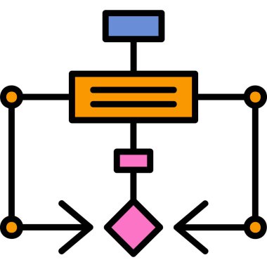 Veri analiz simgesi, vektör illüstrasyonu
