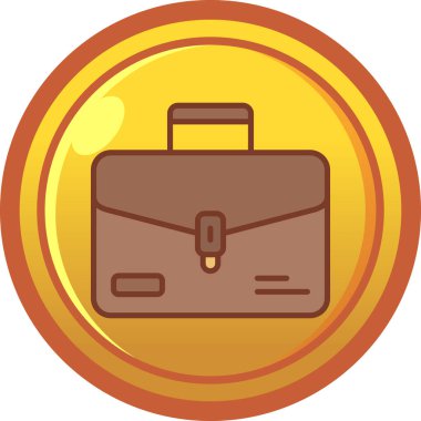 iş çantası vektörü modern simgesi