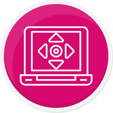 kaydırma simgesi, vektör illüstrasyonu basit tasarım