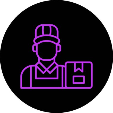 Benzersiz dağıtım vektör simgesi