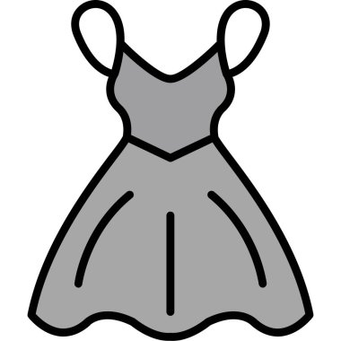 Elbise. Web simgesi basit illüstrasyon