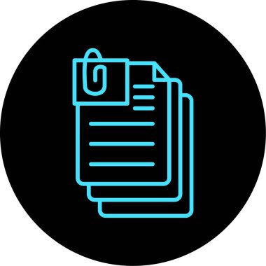 Vektör belgesi Simge illüstrasyonu