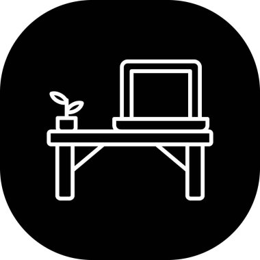 İllüstrasyon bilgisayar simgesi ve kişisel...