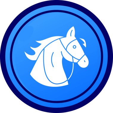 at simgesi vektör illüstrasyonu