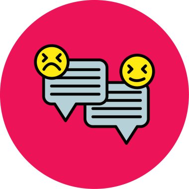 Konuşma baloncukları ikon vektör çizimi