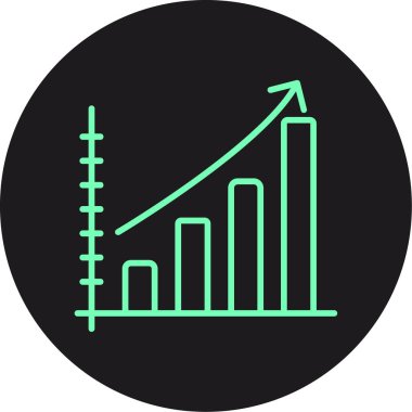 grafik modern simgesinin vektör illüstrasyonu