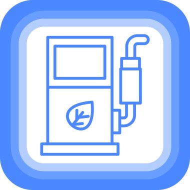 Yakıt. Web simgesi basit illüstrasyon