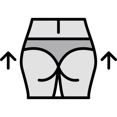 Pantolon. Web simgesi basit illüstrasyon