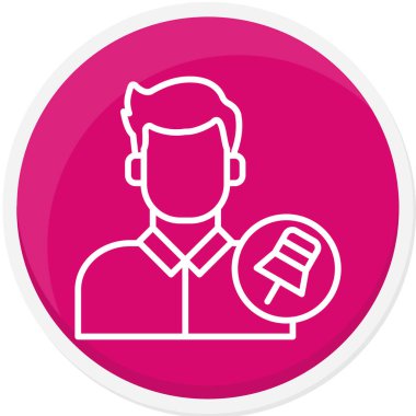 Çantalı bir adamın vektör çizimi