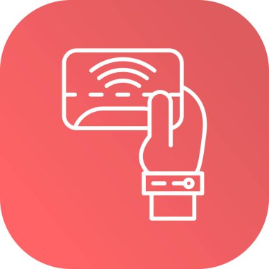 Kablosuz ağ simgesi soyut bir grupta izole edildi