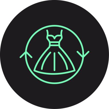 moda tarzında izole edilmiş elbise simgesi