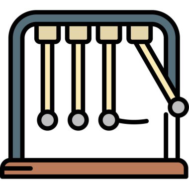 Abaküs simgesi rengi dış hat vektörü
