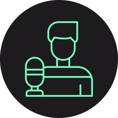 Sakallı bir adamın vektör çizimi