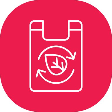 Bir geri dönüşüm simgesinin vektör çizimi