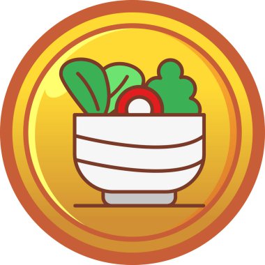 yiyecek düz vektör simgesi