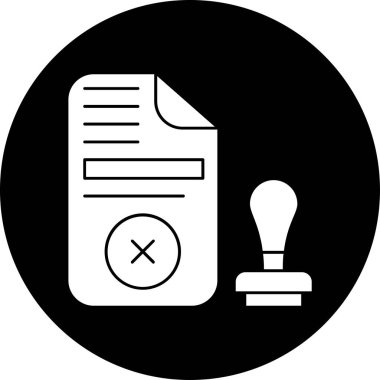 belge simgesi vektör illüstrasyonu