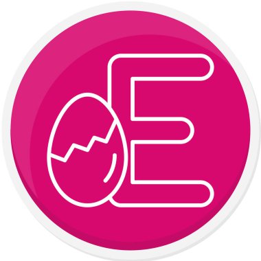 Yumurta. Web simgesi basit illüstrasyon